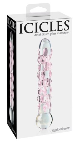 Pipedream Icicles model 24 szklany masażer z wypustkami 17,8 cm Icicles