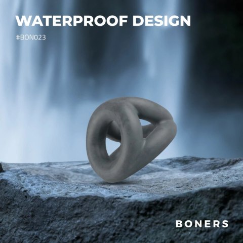 Boners Open Cocksling Triple - silikonowy system pierścieni z otwartą konstrukcją