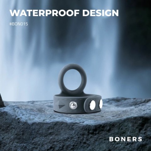 Boners Pasek Regulowany na Intymne Partie S/M, Silikonowy, Szary