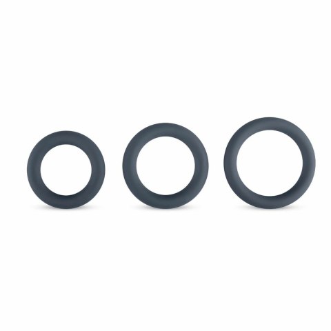 Boners Zestaw 3 Pierścieni Anatomicznych z Silikonu Szary
