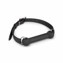 EasyToys Bit Gag silikonowy z regulowanym paskiem - czarny