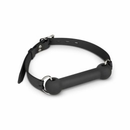 EasyToys Bit Gag silikonowy z regulowanym paskiem - czarny