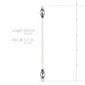 EasyToys Metalowe Klamry Clover z Łańcuszkiem - Regulowane, Stalowe