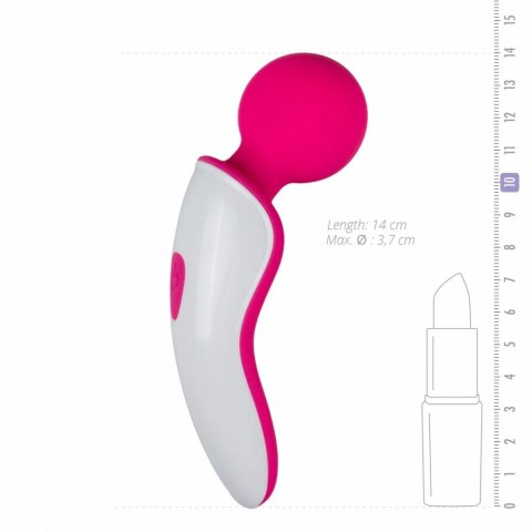 EasyToys Mini Wand - kompaktowy masażer wibrujący rożowo-biały