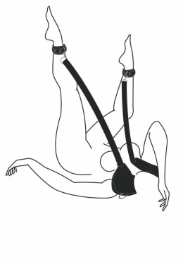 EasyToys System podtrzymujący z poduszką i regulowanymi paskami czarny