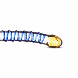 EasyToys Szklany Model Intymny No.1 z Niebieskimi Wypustkami 18 cm