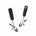 EasyToys zaciski z wibracjami, regulowane, metalowe, czarne