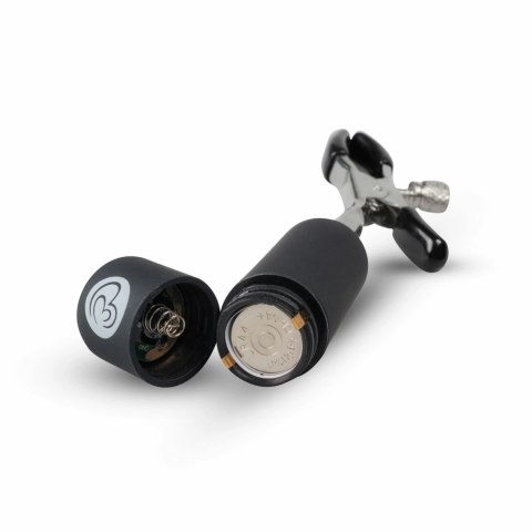 EasyToys zaciski z wibracjami, regulowane, metalowe, czarne