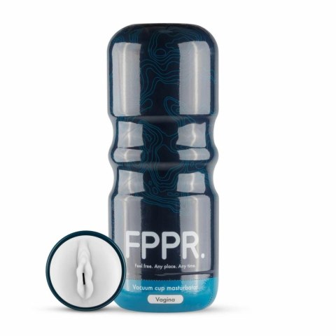 FPPR. Biała maszyna intymna z anatomicznym otworem i teksturą