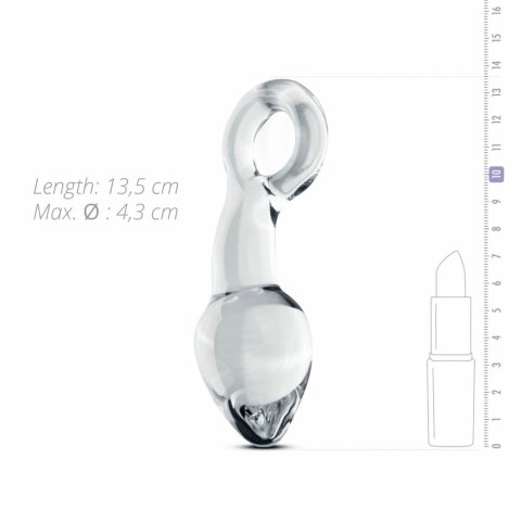 Glas Prostate Plug No. 13 - Szklany model z ergonomicznym uchwytem