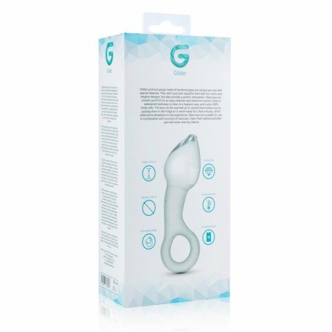 Glas Prostate Plug No. 13 - Szklany model z ergonomicznym uchwytem