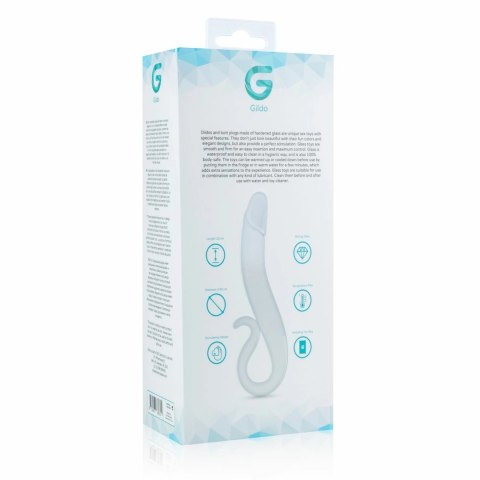 Glas Szklany Model No. 14 - Anatomiczna Forma, Transparentny, 21 cm