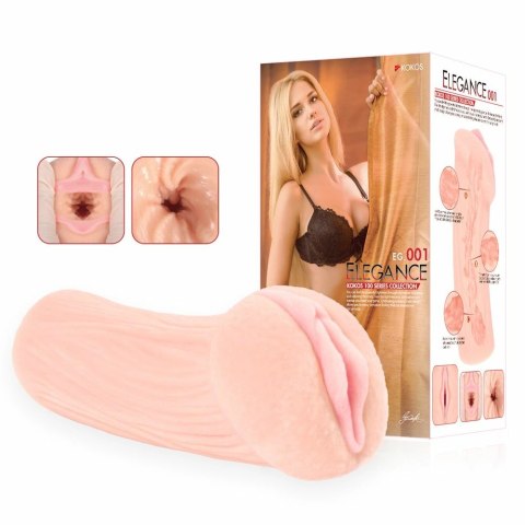 Kokos Elegance 1 - Anatomiczna maszyna intymna, średni rozmiar, naturalny kolor