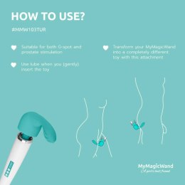 MyMagicWand Nakładka Anatomiczna G-Spot Turquoise Silikonowa