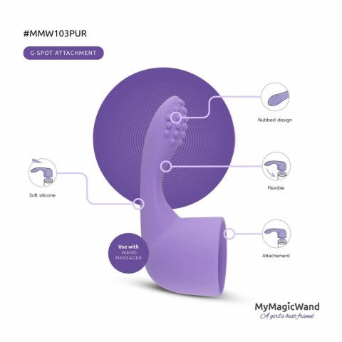 MyMagicWand Purple - silikonowa nakładka anatomiczna G-Spot