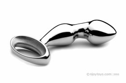 Njoy PFun Plug - stalowy model anatomiczny do masażu, srebrny