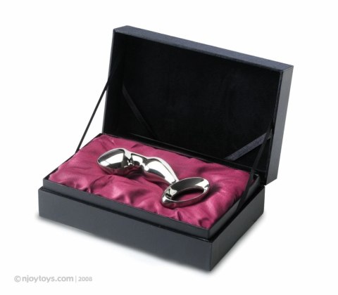 Njoy PFun Plug - stalowy model anatomiczny do masażu, srebrny