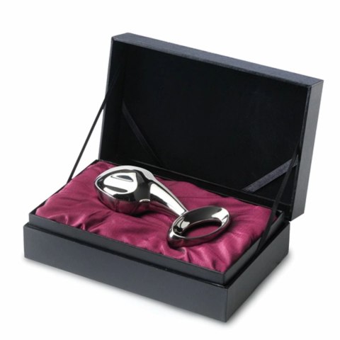 Njoy Pure Plug 2.0 stalowy model z pierścieniem i żebrowaną powierzchnią