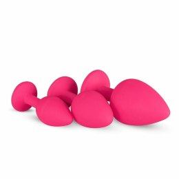 Satisfyer Zestaw Anatomicznych Korkow Silikonowych z Kryształem Rożowy 3 szt.