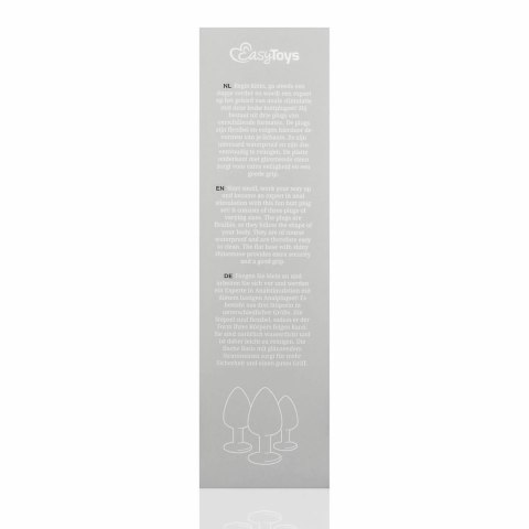 Satisfyer Zestaw Anatomicznych Korkow Silikonowych z Kryształem Rożowy 3 szt.