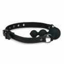 EasyToys Ball Gag silikonowy z regulowanym paskiem czarny