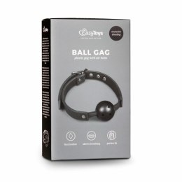 EasyToys Bondage Collection - Pasująca opaska z kulą PVC, czarna