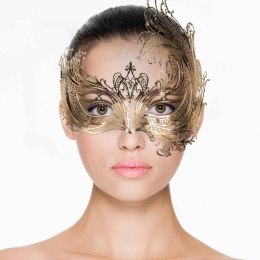 EasyToys Maskarada Metalowa Mask Gold z Kryształkami Elegancka