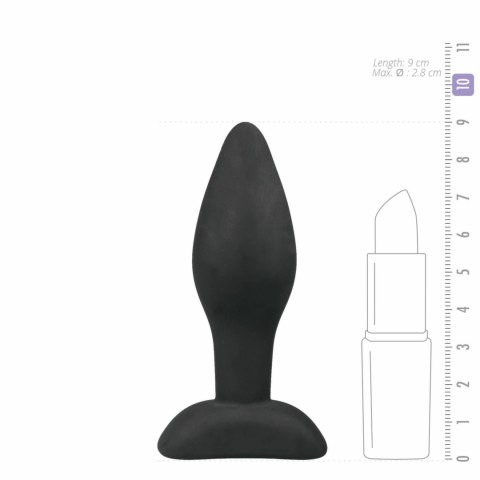 EasyToys Plug silikonowy czarny S - komfortowy model dla początkujących