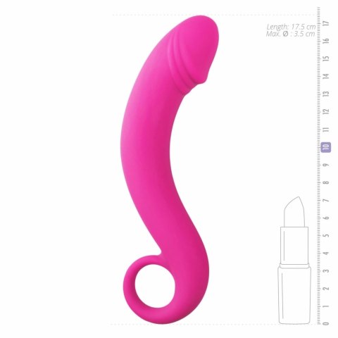 EasyToys Prostate Model Curved silikonowy anatomiczny 17,5 cm czarny
