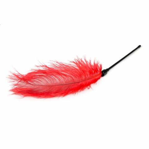 EasyToys Red Feather Tickler - czerwony piorko do zmysłowej stymulacji