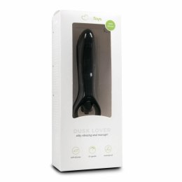 EasyToys Wibrująca sonda analna silikonowa czarna 12,5 cm