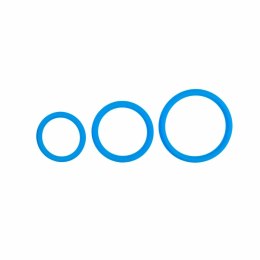 EasyToys Zestaw 3 Elastycznych Pierścieni Silikonowych Niebieski