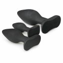 EasyToys Zestaw 3 anatomicznych korkow silikonowych czarnych