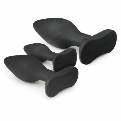 EasyToys Zestaw 3 anatomicznych korkow silikonowych czarnych