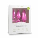 EasyToys Zestaw silikonowych korkow z uchwytem, 3 rozmiary, rożowy