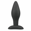 Kiotos Large Plug czarny silikonowy model z szeroką podstawą 13 cm