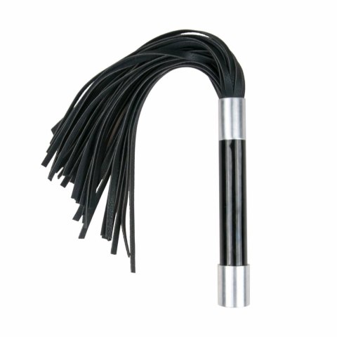 Ouch! Flogger z metalowym uchwytem - elegancki bat do gry scenicznej