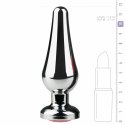 Rimba Aluminium Plug z Kryształem - Model Srebrny, Rozmiar S