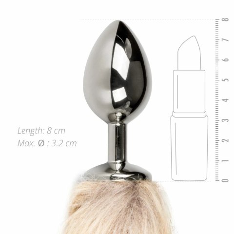 Sinner Gear Aluminium Plug z Puszystym Ogonem Lisim Szary 40 cm