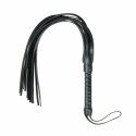 Sinner Gear Mini Skorzany Flogger z Ergonomicznym Uchwytom Czarny