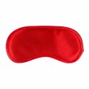 ToyJoy Red Satin Eye Mask - lśniąca satynowa opaska na oczy, czerwona