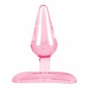 Dream Toys Pink Mini Plug z motywem motyla i przyssawką 7 cm