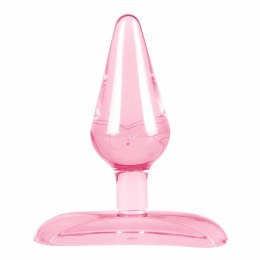 Dream Toys Pink Mini Plug z motywem motyla i przyssawką 7 cm