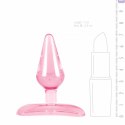 Dream Toys Pink Mini Plug z motywem motyla i przyssawką 7 cm