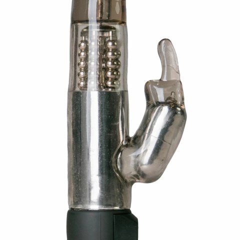 EasyToys Black Rabbit - Wibrujący model z 12 trybami i rotacją, czarny