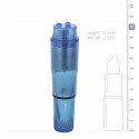 EasyToys Pocket Rocket Blue - Kompaktowy masażer intymny z 4 nasadkami