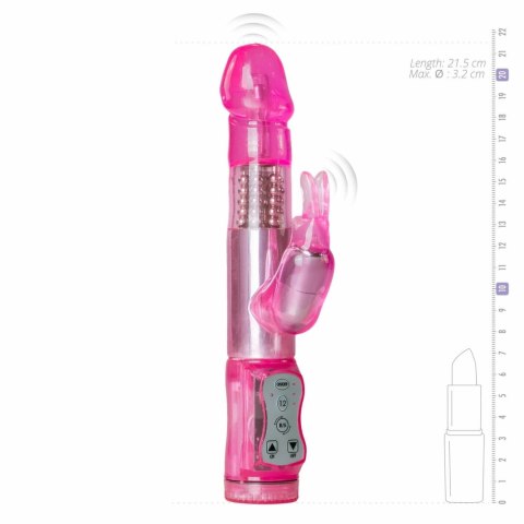 Easytoys Pink Rabbit - wielofunkcyjny wibrator z 12 trybami, wodoodporny