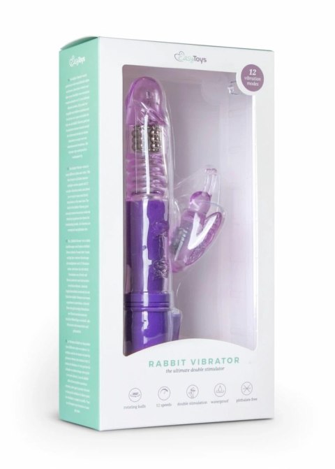 Easytoys Purple Butterfly - Model z 12 trybami pracy, wodoodporny