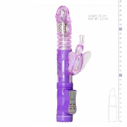 Easytoys Purple Butterfly - Model z 12 trybami pracy, wodoodporny