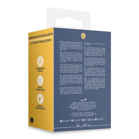 Loveline Indigo Blue - Pierścień Wibrujący z Wypustkami Masującymi